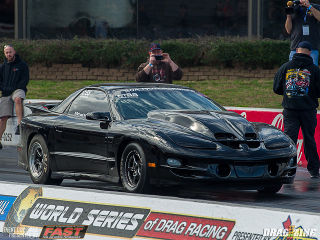 Michael Main was forced to abort after losing traction in his clean WS6 Trans Am. Look for a huge improvement on his 12.26 Q1 time in the next qualifier.
