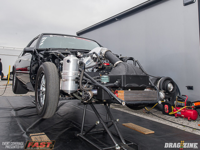 X275 veteran Shane Fisher is back in action with his gorgeous fox body coupe. Fisher had the front end of the car completely rebuilt over the winter after having problems getting the car to even out the weight properly. With everything in the chassis from the firewall forward being brand new, Fisher is hoping to return to his front-runner status soon!