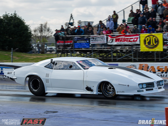 Justin "Big Chief" Shearer made a big step toward his goal of dipping into the 3-second zone when he ripped off a killer 4.03 at 185 MPH to land himself in the #5 spot. The Mustang, OK native has his swoopy Firebird primed to take on Shay Loveday's Corvette in round #1.
