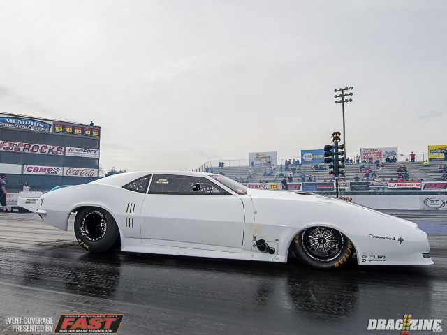 Justin Shearer took his first round win in radial competition when he laid down another 4.03 in the first round, matching his ET from qualifying.