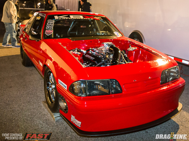 Joel Greathouse had his John Kolivas-tuned Ultra Street Mustang on a mission to win the class, but the weather had other plans.
