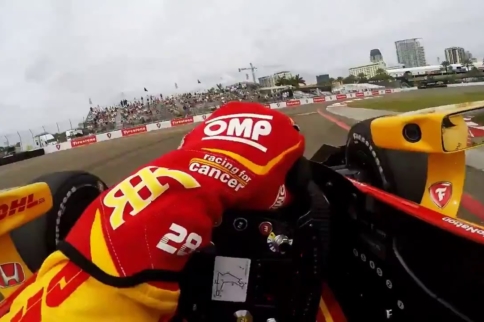 Video: Slippery Indycar Lap at St. Petersburg!
