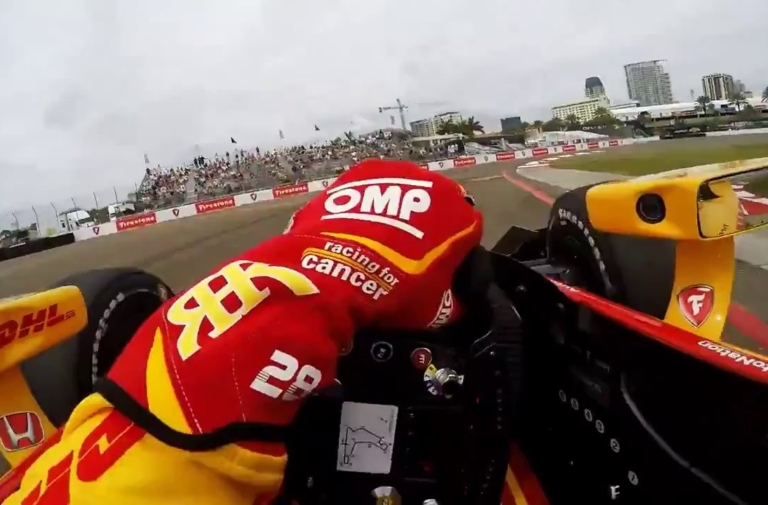 Video: Slippery Indycar Lap at St. Petersburg!