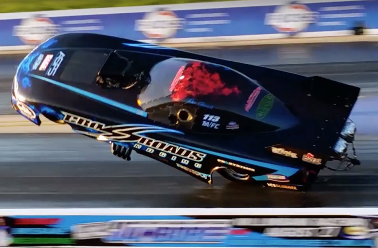 Video: Aussie John Cannuli's Wild Alky Funny Car Wheelstand