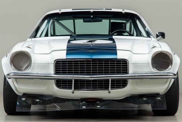 As subtle as…Note the “Chaparral” logo just above the grille, and the Lexan front spoiler, using sponsor General Electric’s then-new engineered material. 