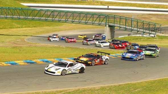 Video: Chasing the Rain Line in a Ferrari Challenge