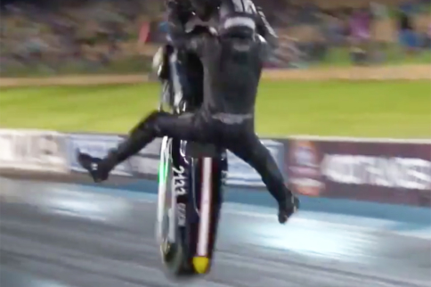 Video: Aussie Motorcycle Racer Walks Away From Violent Somersault!