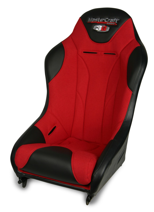 Suspension seats like this Mastercraft 3G are popular choices in off-road vehicles and stunt cars largely due to their ability to absorb the energy of a "slam down", or the impact experienced when a vehicle lands on the ground after going airborne. For that same reason, this is the design of choice for many military vehicles as well.