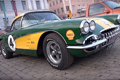 Funky Wrapped Up 1959 Corvette in Finland