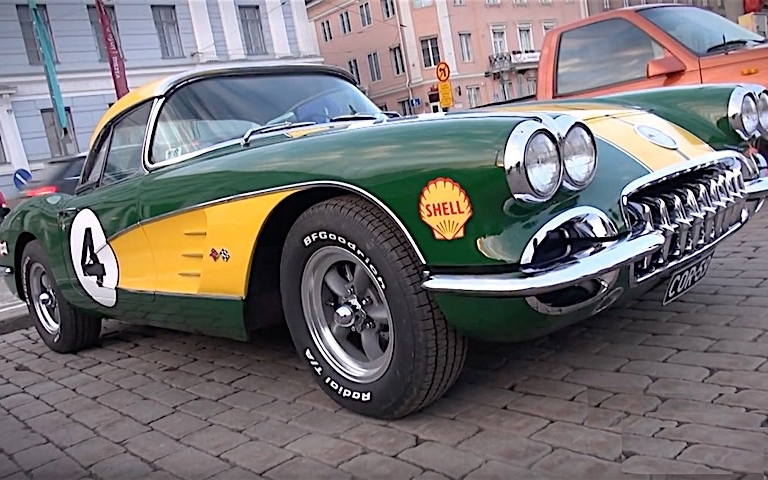 Funky Wrapped Up 1959 Corvette in Finland