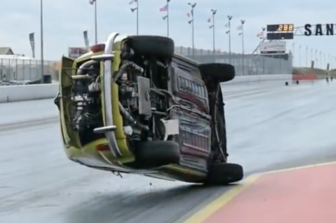 Video: European Racer Goes Up, Up, Up And Over!
