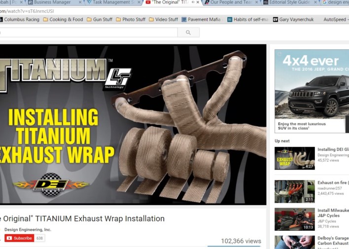 Keeping Things Cool With Design Engineering's Titanium Exhaust Wrap