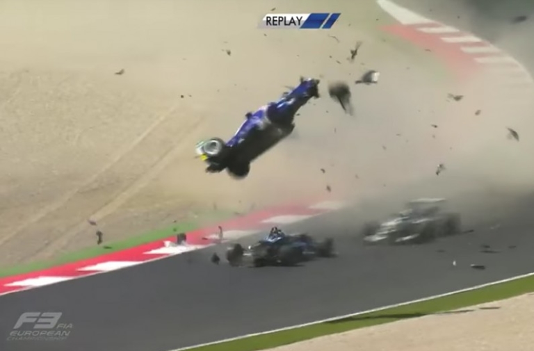 Video: Terrifying F3 Crash Leaves Driver with Broken Vertebrae