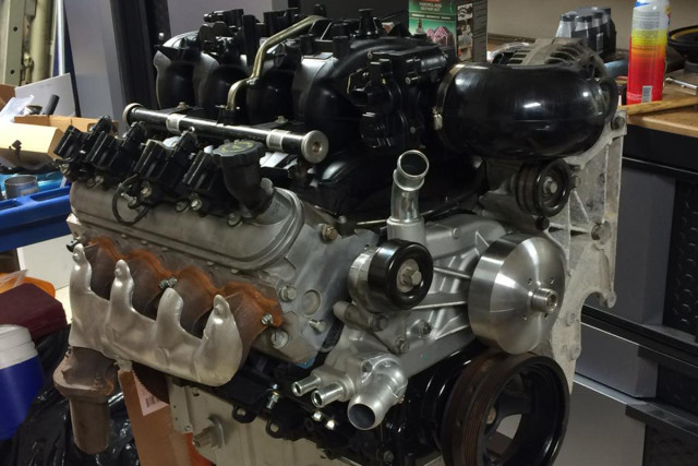 The engine is all dressed up and ready to party. Image courtesy Bryan Meadows. 