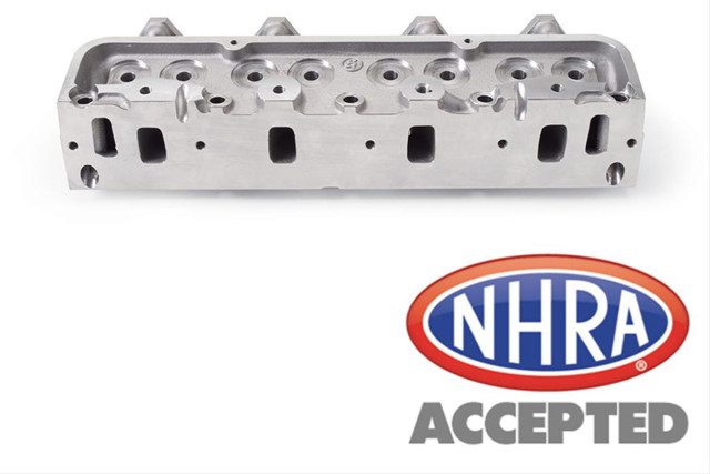Most of the Edelbrock Pro-Port RAW and Semi-FInished heads are approved for either NASCAR or the NHRA, or both.