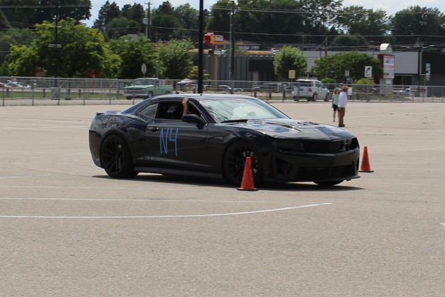 The brake cooling comes in handy at the autocross track. 