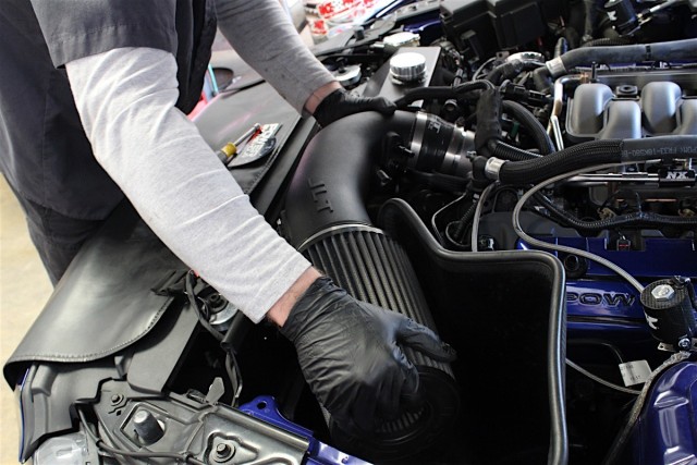 Off comes the JLT cold air intake.