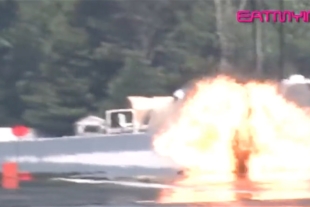 Video: Drag Bike Rider Injured In Rare Fiery Nitrous Explosion