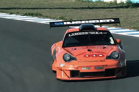 Video: Flame-Spitting Porsche GT2 at Jerez!