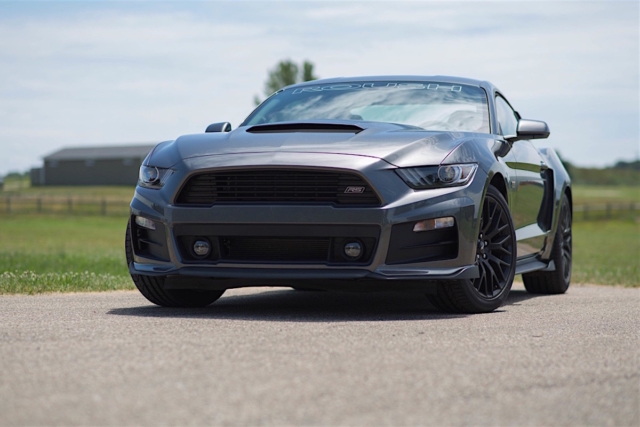 The 2017 Roush Mustang RS boasts an array of exterior modifications which highlight the original silhouette of the Mustang underneath.