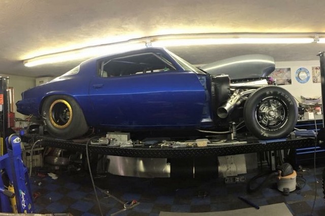 The majority of work on the Camaro takes place at Mark's home shop, but if anything major needs to be tackled, he uses his Dykeman Welding work shop to get it done. You can see Mark's handiwork in this photo thanks to fender exit headers looking you right in the eye.