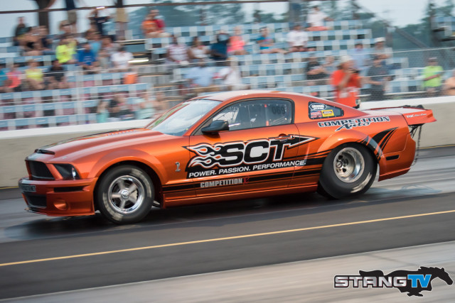 Competition Automotive located in Spring Lake, NC brought the heat with their Single Turbo GT500. Having been 7.30 at 192mph in the quarter mile, this car was certainly a crowd favorite while making their exhibition passes during the event.