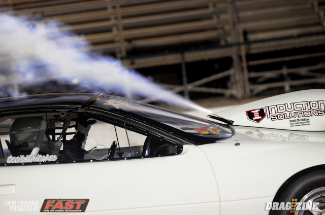 Cecil Whitaker parked his Induction Solutions nitrous-fed '99 Camaro atop the 275 Radial field in the opening session with a 4.57. Earl Stanley, who almost didn't get to make a run when his car lost fire in the beams, rolled to a 4.63 to take over second.