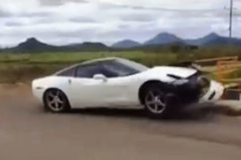 Drive It Like You Stole It! C6 Corvette Driven Into River