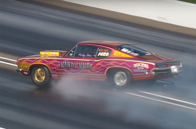 Video: Bucky Hess Crashes Iconic Super Stock Hemi 'Cuda At Indy