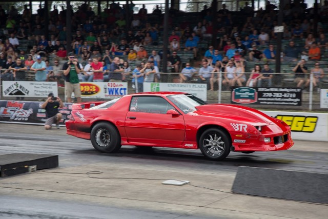 Jessie Coulter took the number one qualifying spot from Camren Massengal with a 7.65 pass during the second round of Real Street qualifying today. Coulter, Massengale, and George Toll are all very close in points, and will settle the title Sunday during eliminations.