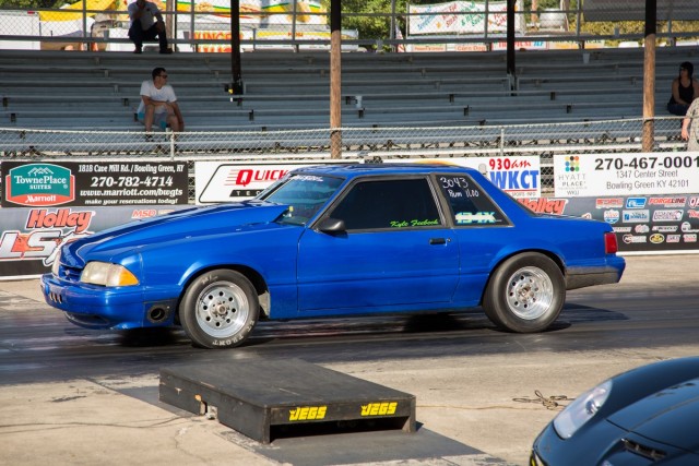 Kyle Feebeck was able to chew through a gauntlet over 140 cars to win the LSX Rumble class at LS Fest.