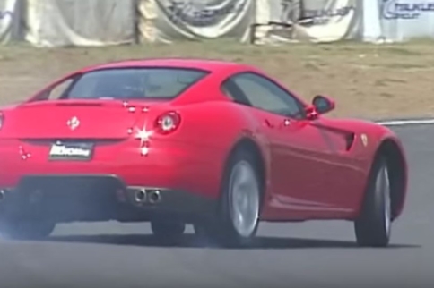 Video: Tsuchiya Slides Ferrari's 599 GTB!