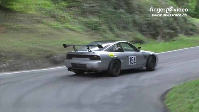 Video: 600-HP 200SX Drifts the Hillclimb