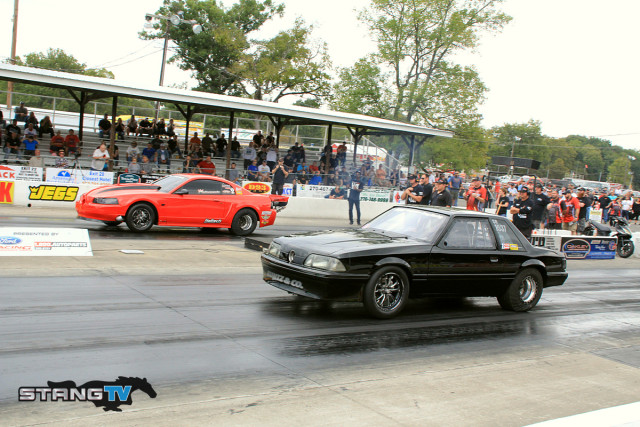 Rich Bruder landed sixth in class driving Manny Buginga's old car this weekend and faced off with Jacky McCarty in round one of VP Racing Fuels Street Outlaw taking a loss after spinning the tires at the hit. McCarty put down a 4.47 at 173 scoring high MPH for the round.