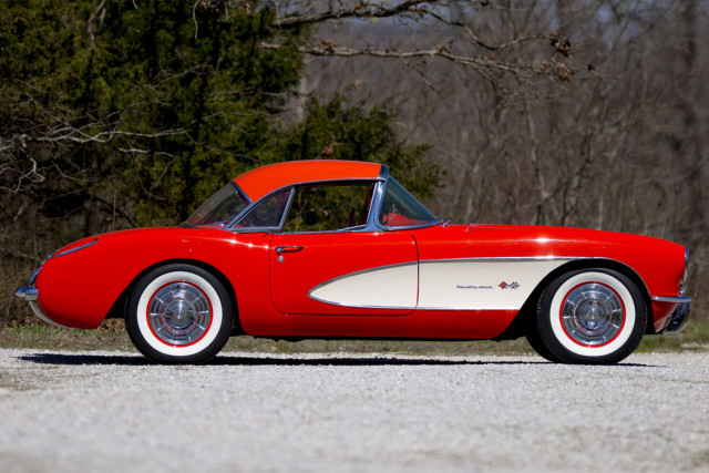 In just four model years, the Corvette had become an entirely different beast. While the original cars certainly turned heads, their performance just wasn't up to par with the sports cars available elsewhere. 1957 proved to be a turning point in the Corvette's history, placing its performance among the best the world had to offer, and blending it with timeless style to boot. Image: Mecum