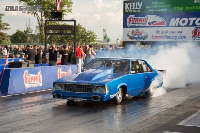 The team of Mark Micke and Jason Carter use Garrett turbos on their three-second radial tire ride. 