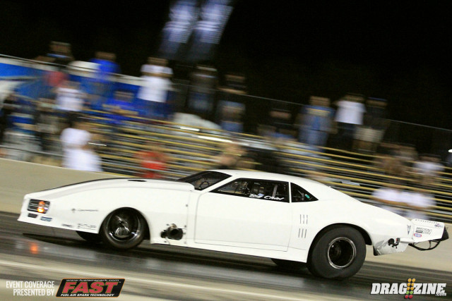 "Big Chief" aka Justin Shearer went right down A to B scoring a 4.11 at 187 in his Butler Performance powered 1968 Crow Mod Firebird.