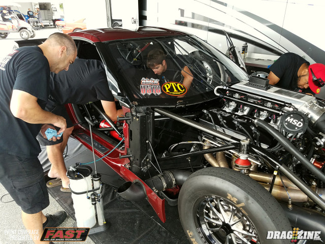 Daniel Pharris leads RVW after one session with a 3.807 at 211.49 MPH in the Aleppa Racing 2014 PRL powered Corvette.