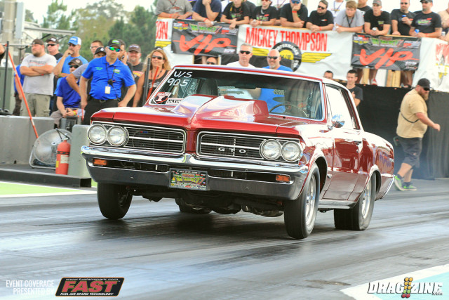 Ron Walker out of Naperville, Illinois runs this beutiful 64 GTO in Ultimate Street with a nitrous combo. He has struggled this weekend and is last on the sheet.