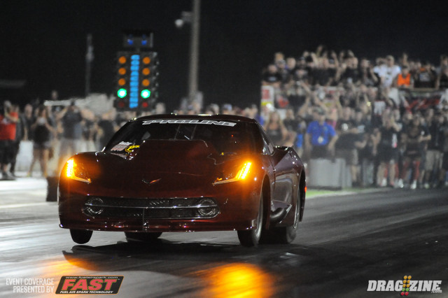 Daniel Pharris reeled off low elapsed time of the race in his opening round win, carding a career best and SGMP radial track record lap of 3.791-seconds.