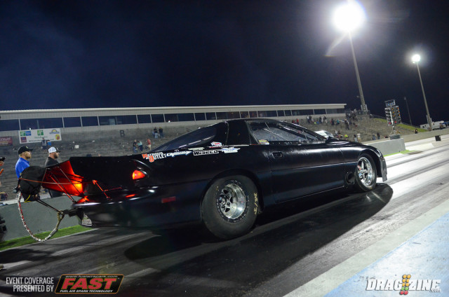Dominic Augustine ran well with his small tire 65 Chevelle in Pro Fab/Commando OL 632 snagging a win over Ken Quartuccio who lost traction early in the run. Phil Smith faced off with Mike Oldham's 37 Coupe sending him home with a 4.51 at 159. The semi finals came to Smith vs Wallace and Augustine vs Patterson with both Smith and Augustine going out with wheel stands for both cars setting up the final with Joe Wallace and Thomas Patterson. Joe Wallace earned the win in OL 632 on a single running a 4.40 at 164 MPH as Thomas Patterson was unable to make the call for the round.