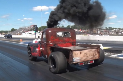 Video: Robert Berry's Wild 10-Second Diesel Powered Rat Rod Truck
