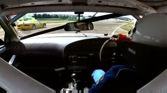 When Wilmington is oversteering, Polovic is driving cleanly and quickly off the corner. 
