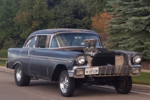 Home-Built Hero: A Bullet-Riddled 1956 Chevy Bel Air