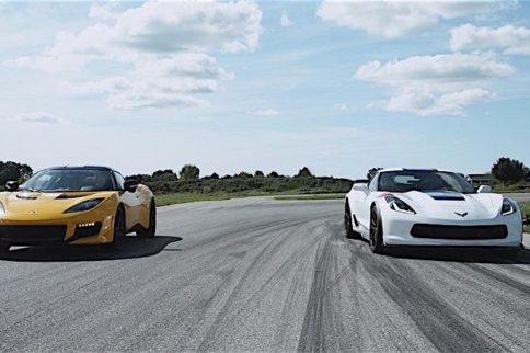 Video: Corvette Grand Sport Vs. Lotus Evora 400