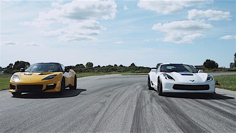 Video: Corvette Grand Sport Vs. Lotus Evora 400