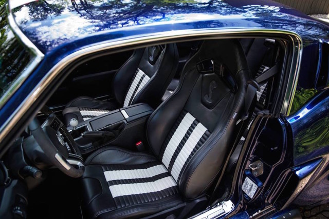 The SuperSwap theme doesn’t stop in the cabin. The 2012 interior—right down to the Snake-adorned Recaro seats—still remains as Ford intended.