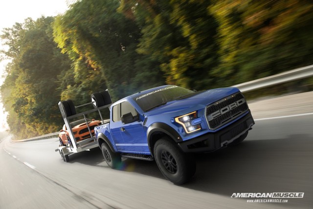 Troy W. from St. Paul, Minnesota was the lucky winner of AmericanMuscle.com’s amazing sweepstakes. Not only did he score an 850-horsepower Mustang with a Whipple supercharger, but he gets to haul it with 2017 F-150 Raptor on a fully equipped race trailer.