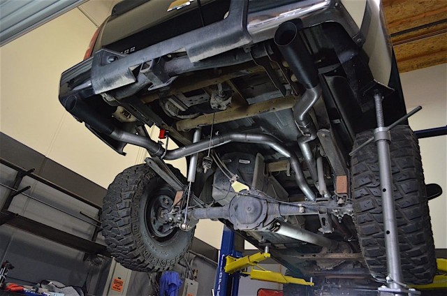 Once all the pieces are fitted and adjusted, tighten all the clams down. 