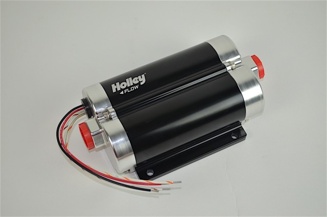 Holley's 12-1200 pump allows you to run two pumps in one housing. If one pump fails the other is just a flip of a switch away.